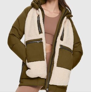 Orolay 092 Universe Fleece Down Puffer Teddy Coat Jacket Size S